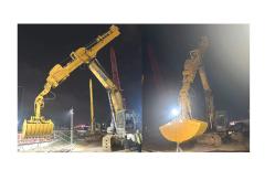 China Telescopic Excavator BS900E Wire Rope With Welding Customized Attachments supplier
