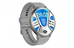 China Circle Shape AMOLED Display Smart Watch Heart Rate Sensor And Customizable Theme supplier