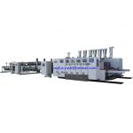 5 Ply Corrugated Box Making Machine Folding Gluing Strapping Lead Edge Feeding for sale