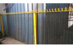 China Black Hot Dipped Galvanized Anti Climb Security Fencing 358 Anti Scaling supplier
