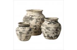 China Composite Stone Garden Planter Pots Hand Carved Frost Resistant supplier