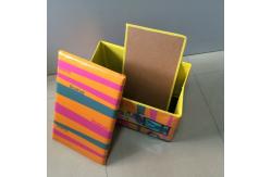 China OEM Plastic PU foldable Clothes Storage Box Custom Print supplier