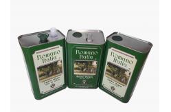 China 4L Square Olive Oil Tin Cans 135g Large Rectangular Tin Containers supplier