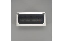China Aluminum Alloy Plate Brush cover Conference Table Power Socket Hidden In Desktop supplier