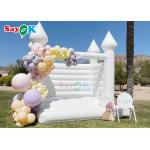 Adult Pure White Pvc Inflatable Wedding Bounce House With Air Blower for sale
