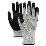 Cut Resistant Sandy Nitrile Gloves 13 Guage Glass Fiber Touch Screen Safety Gloves for sale