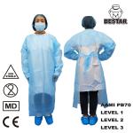 Lightweight Disposable Medical Gowns Waterproof Surgical Disposable Gown SMS for sale