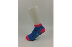 China Elastic Persistent Spandex Kids Cotton Socks By Anti Bacterial / Anti Slip Surface supplier