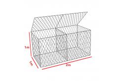 China Hexagonal Stainless Wire 2.2mm Filling Gabion Baskets Fence supplier