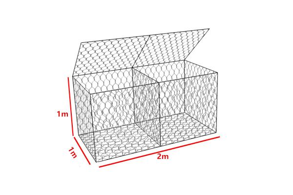 Hexagonal Stainless Wire 2.2mm Filling Gabion Baskets Fence