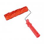7'' Rubber Design Roller with Rubber Material in Red color which can make imitation curve effect for sale