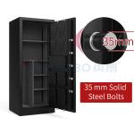 Heavy Gauge Steel Gun Safe Box Solid Steel Heavy Duty Fireproof Protection