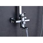 CE Chrome Polished Shower System , ROVATE Shower Systems With Rain Head