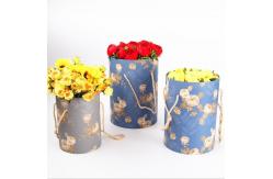 China Flower Recyclable Paper Cylinder Gift Boxes Packaging 1.0 - 3.0mm Paper Thickness supplier
