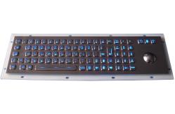 China Explosion Proof Metal Backlit USB Keyboard With Optical Trackball supplier