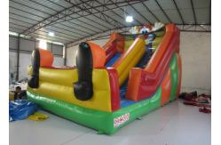 China Funny Inflatable Clown Double Water Slide , Waterproof Standard Inflatable Dry Slide supplier