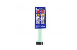 China Consumer Electronics Flat Membrane Switch with Silkscreen Printing and Insulation Resistance 100MΩ supplier