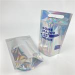 High Quality Custom Digital Printing Holographic Film Stand Up Mylar Packaging Bags for Gummy Hard Candy for sale