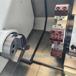 0.125kw TCK50 Slant Bed Cnc Lathe 2 Axis Cnc Turning Lathe Machine