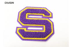 China Double Felt Alphabet Letters Chenille Style Patches And Iron - On Backing supplier