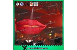 China Cartoon Advertising Inflatables Balloon , Giant Mouth Red Lip Customized Character supplier