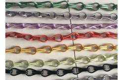 China Aluminum Chain Link Mesh Drapery , Chain Link Fly Screen For Space Partitions supplier