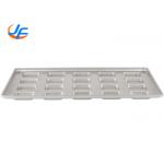 RK Bakeware China Nonstick Aluminized Steel Square Ciabatta Roll Pan Baking Tray