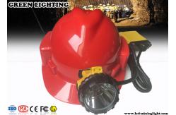 China 3W 10.4Ah Underground Miner Cap Lamp ,  Rechargeable LED Headlamp with Warning Light supplier