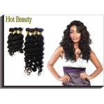 Brazilian Virgin Human Hair Extensions Brown , Remy Big Curl Hair for sale