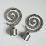 Customized Matte Black Adjustable 35mm Curtain Pole Ends for sale