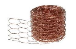 China 1.2m Width 2 Inches Woven Copper Wire Mesh Hexagonal Commercial Agricultural Use supplier