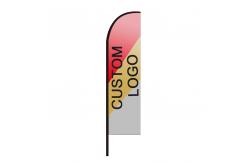 China Feather Flag With Pole Ground Spike Swooper Flag Advertising Feather Banner supplier