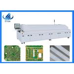 Large 6 Zone Hot Air Double Rail Solder Reflow Oven Durable With PC Control for sale