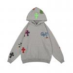 Casual Unisex Black Plus Size Plain Heavy Hoodies Sweatshirts Embroidered Printing for sale