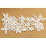 China ODM Bridal Trims And Appliques , Romantic Floral Lace Applique for sale