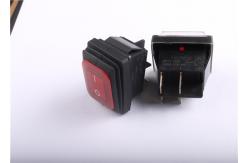 China Button Waterproof Momentary Rocker Switch , Miniature Rocker Switch 32x25mm supplier