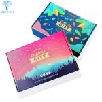 Custom ElEgant Handmade Flac Diecut Pack Colorful Printed Corrugated Clothes Packing Mailer Boxes for sale