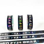 Silver Customized Shiny Laser Glitter Event Wristband for Fashionable Party Entry