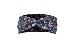 China 100% cotton Women Head Scarves Floral Elastic Headband for Running supplier