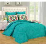 Printed Comforter Set 6pcs Reversible Bedding Set Reactive Printed Comforter Pillow Full/Queen/King for sale