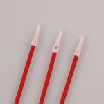 100pcs Industrial Use Red PP Stick Mini Pointed Foam Swab For Headset Cleaning for sale