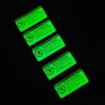 Printable Glowing Warning Signal Stickers Heat Transfer Clothing Glow In The Dark