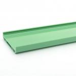 Green UPVC Trim Plastic Profile Extrusion Customized PVC Plastic Extrusion Profile for sale