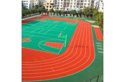 China ISO14001 13mm All Weather Athletic Rubberized Track Surface Fadeless supplier