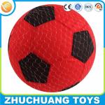 40cm inflatable fabric covered beach soccer plush ball toy for sale