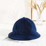 Navy Blue Warm Winter Thick Fishing Bucket Hats Custom Logo for sale