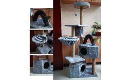 China Custom Sisal Large Cat Scratch House Eco Cat House With Scratcher supplier