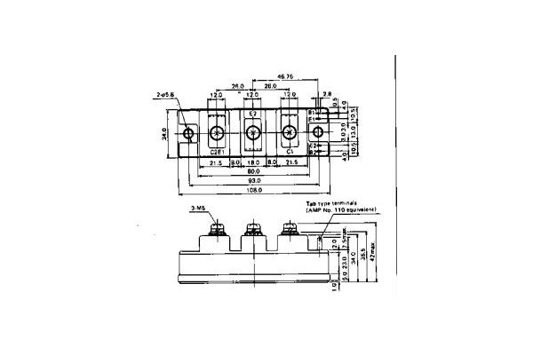IGBT Power Module 2DI50A-120A POWER TRANSISTOR MODULE FUJITSU IGBT Power Module