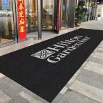 Non Slip Welcome 7mm Door Mat Entrance Carpet With Printed Logo for sale