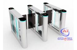 China Remote Control Security Turnstile Gate Office Customize Logo Swing Barrier Price supplier